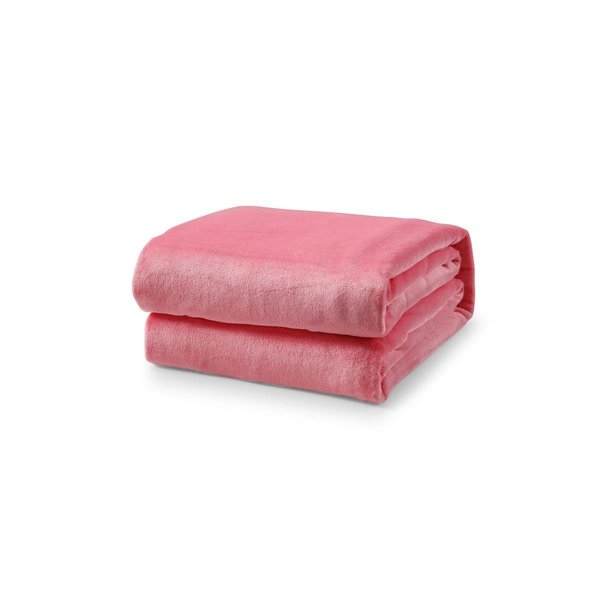 L-Baiet L-Baiet 9452-TWIN PINK 60 x 80 in. Fleece Twin Blanket; Pink - 100 Percent Polyester 9452-TWIN PINK